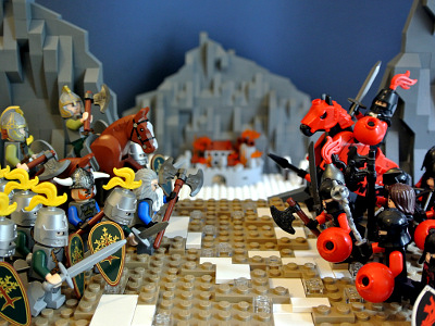 lego castle battle